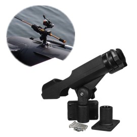 Plastic Fishing Rod Holder Adjustable Fishing Pole Holder with Clamp Folding Rod Racks Holder for Boat Kayak