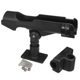 Plastic Fishing Rod Holder Adjustable Fishing Pole Holder with Clamp Folding Rod Racks Holder for Boat Kayak