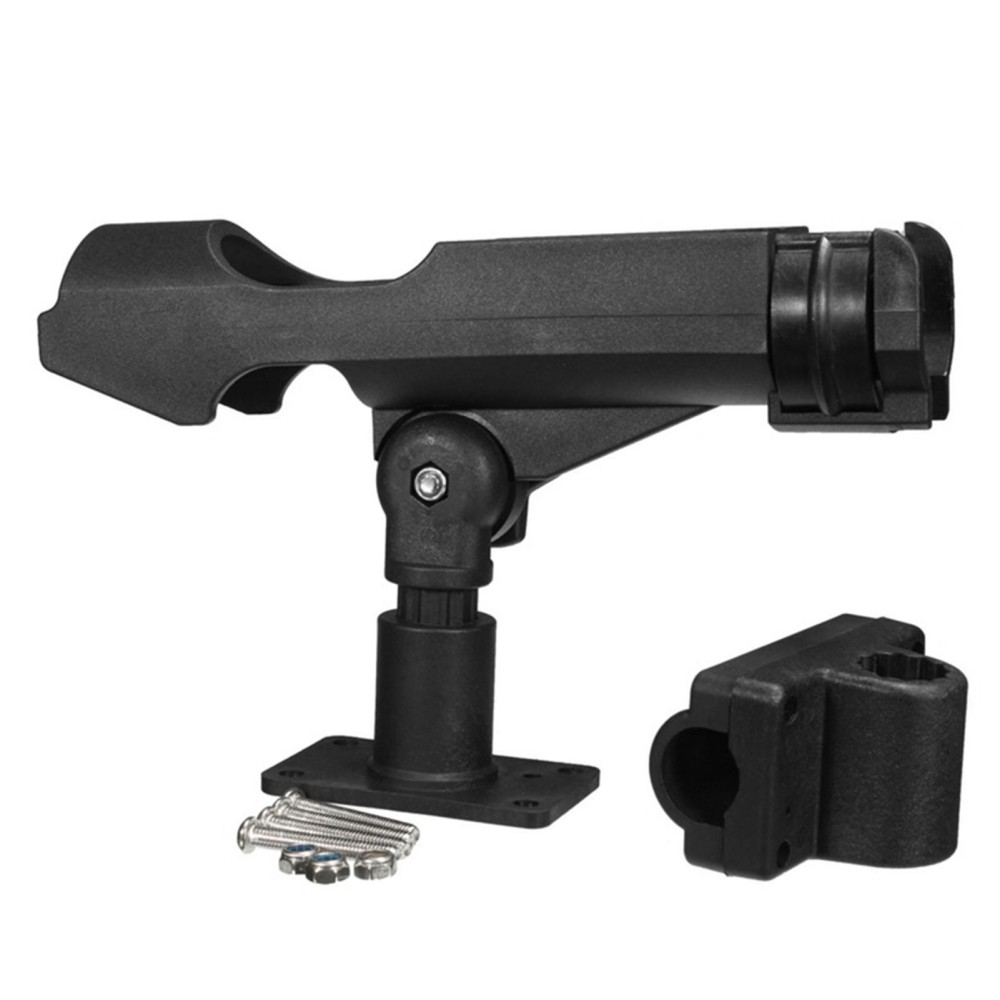 Plastic Fishing Rod Holder Adjustable Fishing Pole Holder with Clamp Folding Rod Racks Holder for Boat Kayak