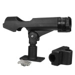 Plastic Fishing Rod Holder Adjustable Fishing Pole Holder with Clamp Folding Rod Racks Holder for Boat Kayak