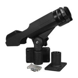 Plastic Fishing Rod Holder Adjustable Fishing Pole Holder with Clamp Folding Rod Racks Holder for Boat Kayak