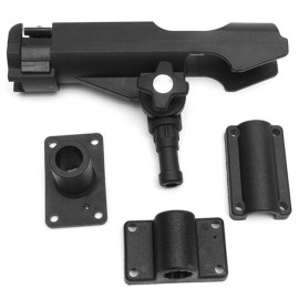 Plastic Fishing Rod Holder Adjustable Fishing Pole Holder with Clamp Folding Rod Racks Holder for Boat Kayak