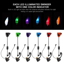 Fishing Swinger Fishing Alarm LED Bite Indicator Illuminated Swinger Fishing Tackle