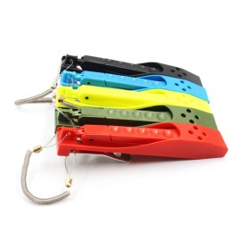 Fish Gripper with Lanyard Storage Sleeve Fishing Clamp Controller Grabber
