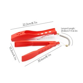 Fish Gripper with Lanyard Storage Sleeve Fishing Clamp Controller Grabber