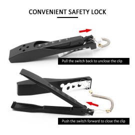 Fish Gripper with Lanyard Storage Sleeve Fishing Clamp Controller Grabber