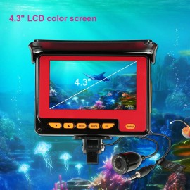 4.3'' Color Digital LCD 1000TVL Fish Finder IR LED Fishing Camera Monitor Underwater Fishing Camera 20M Cable