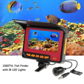 4.3'' Color Digital LCD 1000TVL Fish Finder IR LED Fishing Camera Monitor Underwater Fishing Camera 20M Cable
