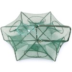 Foldable Fishing Net Hexagon 6 Hole Fishing Net Shrimp Cage Trap Minnow Crab Baits Mesh Trap Net