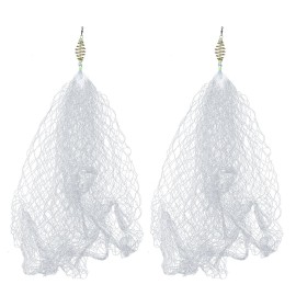 2pcs Copper Spring Shoal Fishing Netting with Luminous Beads Mesh Net for Night Fishing Fishing Tackle