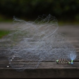 2pcs Copper Spring Shoal Fishing Netting with Luminous Beads Mesh Net for Night Fishing Fishing Tackle