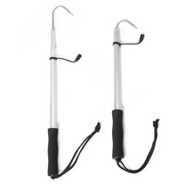 120cm Telescopic Stainless Steel Ice Fishing Gaff Outdoor Sea Fishing Spear Hook Tackle Tool