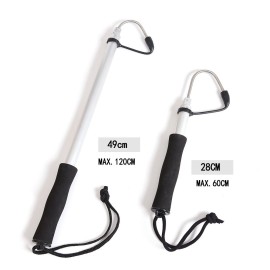 120cm Telescopic Stainless Steel Ice Fishing Gaff Outdoor Sea Fishing Spear Hook Tackle Tool