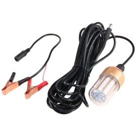 12V-60V 30W 60 LEDs Underwater Night Fishing Light Submersible LED Lamp Bait Squid Fish Attracting Light Fish Finder Light with Cord