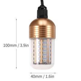 12V-60V 30W 60 LEDs Underwater Night Fishing Light Submersible LED Lamp Bait Squid Fish Attracting Light Fish Finder Light with Cord