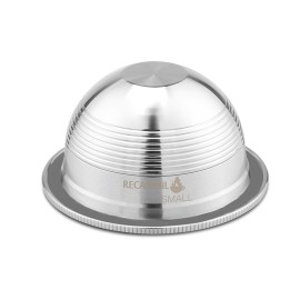 Stainless Steel Coffee Capsules Vertuoline Pod Filters Cup 70ml Brewing Volume Reusable Refillable Coffee Capsule Coffer Set for Nespresso Vertuoline GCA1 Delonghi ENV135