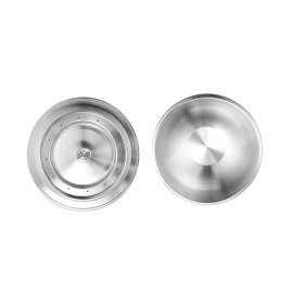 Stainless Steel Coffee Capsules Vertuoline Pod Filters Cup 70ml Brewing Volume Reusable Refillable Coffee Capsule Coffer Set for Nespresso Vertuoline GCA1 Delonghi ENV135