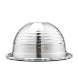 Stainless Steel Coffee Capsules Vertuoline Pod Filters Cup 70ml Brewing Volume Reusable Refillable Coffee Capsule Coffer Set for Nespresso Vertuoline GCA1 Delonghi ENV135