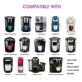 Stainless Steel Coffee Capsules Coffee Filters Cup Reusable Refillable Coffee Capsule Coffer Set for Keurig 2.0 1.0 Mini Plus