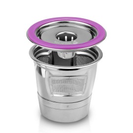 Stainless Steel Coffee Capsules Coffee Filters Cup Reusable Refillable Coffee Capsule Coffer Set for Keurig 2.0 1.0 Mini Plus