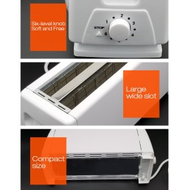 Bread Toaster Electric Bread Baking Maker Machine Sandwich Toaster Fully Automatic for Breakfast Sandwich Reheat Kitchen Toast EU Plug