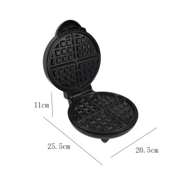 Sandwich Maker, Waffle Maker, Sandwich Grill, Detachable Non-stick Coating, LED Indicator Lights, Cool Touch Handle, Household Waffle Egg Cake Oven Breakfast Machine, Black, EU Plug