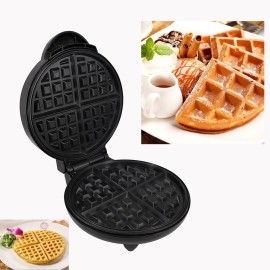 Sandwich Maker, Waffle Maker, Sandwich Grill, Detachable Non-stick Coating, LED Indicator Lights, Cool Touch Handle, Household Waffle Egg Cake Oven Breakfast Machine, Black, EU Plug