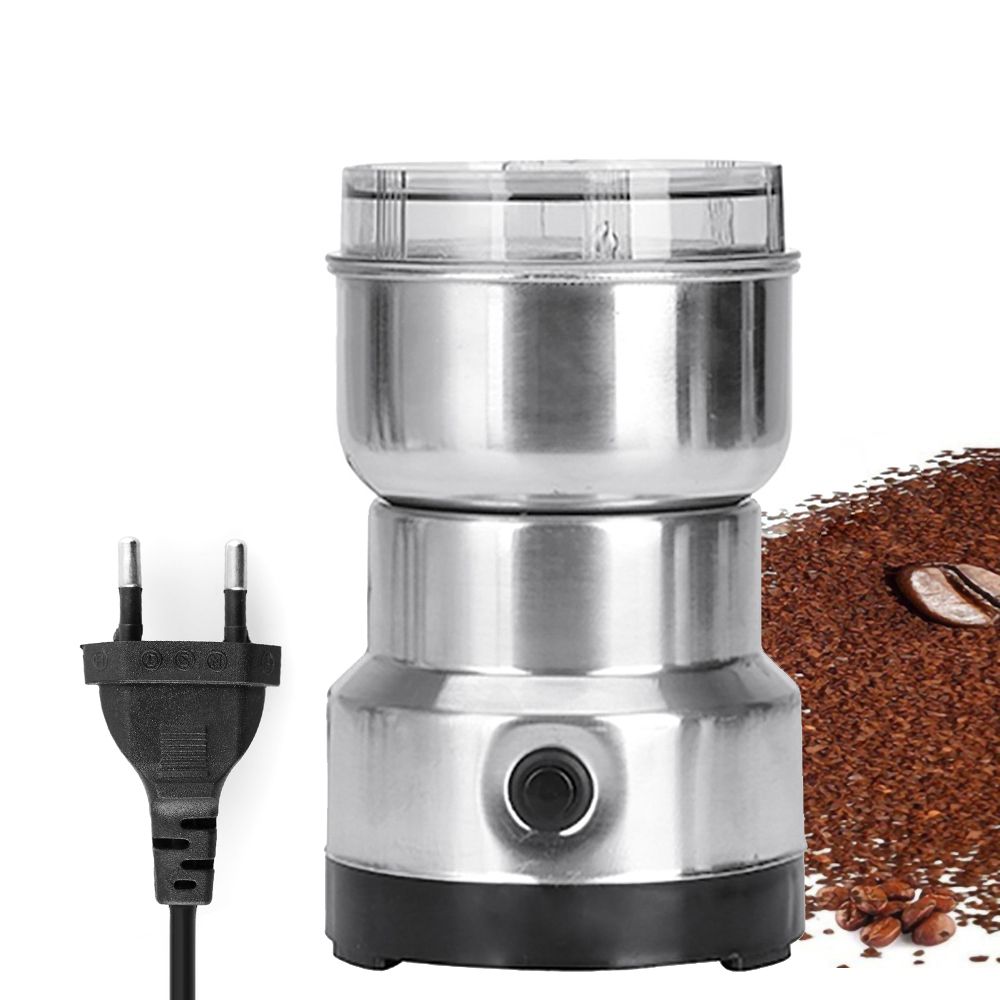 Multifunction Smash Machine Electric Cereals Grain Grinder Mill Spice Herbs Pulverizer Grinding Machine Tool Stainless Steel Electric Coffee Bean Grinder for Home