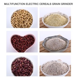 Multifunction Smash Machine Electric Cereals Grain Grinder Mill Spice Herbs Pulverizer Grinding Machine Tool Stainless Steel Electric Coffee Bean Grinder for Home