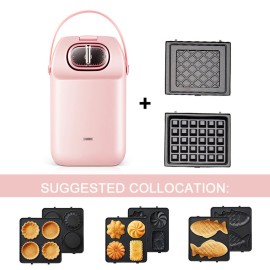 Waffle Plates 14*14cm Black Style C  for Waffle Maker Type3003