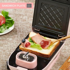 Waffle Plates 14*14cm Black Style C  for Waffle Maker Type3003