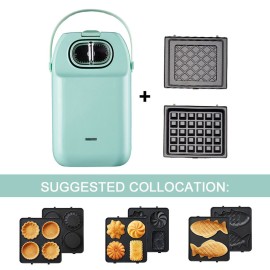 Waffle Plates 14*14cm Black Style C  for Waffle Maker Type3003