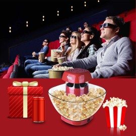 Popcorn popper Popcorn Maker Popcorn Machine Electric No Oil Needed for Home Family Kids