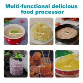 All-in-1 Smart Kids Food Maker with Steam Cooker, Blender, Chopper, Warmer for Organic Food Cooking, Pureeing & Reheating Food Processor(AU Plug)