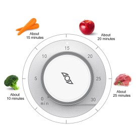 All-in-1 Smart Kids Food Maker with Steam Cooker, Blender, Chopper, Warmer for Organic Food Cooking, Pureeing & Reheating Food Processor(AU Plug)