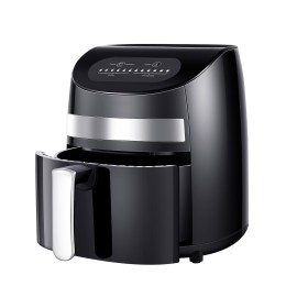 Air Fryer 1000W 3L Electric Hot Air Fryer Oven with LED Digital Screen Oil Free Nonstick Pot with Knob Timer Temperature Control Air Fryer EU Plug
