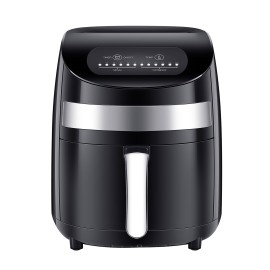 Air Fryer 1000W 3L Electric Hot Air Fryer Oven with LED Digital Screen Oil Free Nonstick Pot with Knob Timer Temperature Control Air Fryer EU Plug