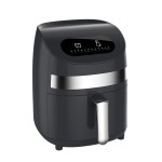 Air Fryer 1000W 3L Electric Hot Air Fryer Oven with LED Digital Screen Oil Free Nonstick Pot with Knob Timer Temperature Control Air Fryer EU Plug