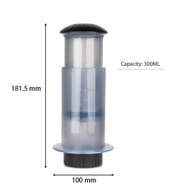 Coffee and Espresso Press Maker Portable Coffee Manual Machine with 50PCS Coffee Filter Paper for Outdoor Travel Camping Picnic