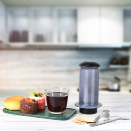 Coffee and Espresso Press Maker Portable Coffee Manual Machine with 50PCS Coffee Filter Paper for Outdoor Travel Camping Picnic