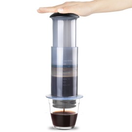 Coffee and Espresso Press Maker Portable Coffee Manual Machine with 50PCS Coffee Filter Paper for Outdoor Travel Camping Picnic