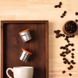 Stainless Steel Coffee Capsule Refillable Coffee Capsules Espresso Capsules Compatible with illy Coffee Machine