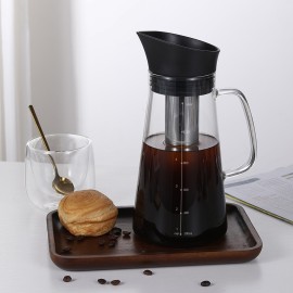 Cold Extraction Kettle Cold Brew Maker Cold Brew Coffee Kettle Iced Coffee Make Machine Glass Stainless Steel Airtight Cold Coffee Brew Maker Kettle