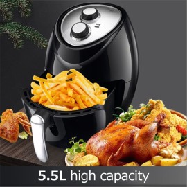 Air Fryer A New Generation of Smart Fume Free Household 1300W High Power 5.5L Large Capacity Electric Fryer French Fries Machine