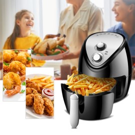 Air Fryer A New Generation of Smart Fume Free Household 1300W High Power 5.5L Large Capacity Electric Fryer French Fries Machine