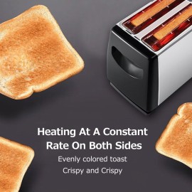 Toaster Maker Home Stainless Steel can Toast Two Pieces Breakfast Bread Sandwich Light Food Maker