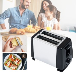 Toaster Maker Home Stainless Steel can Toast Two Pieces Breakfast Bread Sandwich Light Food Maker