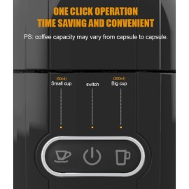 Coffee Machine Home Portable Capsule Hotel Single Cup Drip Coffee Maker Espresso Device