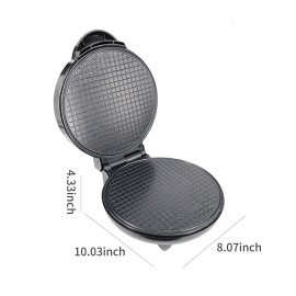1200W Electric Ice Cream Cone Maker With Roller Waffle Cone and Bowl Maker Nonstick Waffle Baking Iron Machine Stainless Steel Housing for Home Breakfast