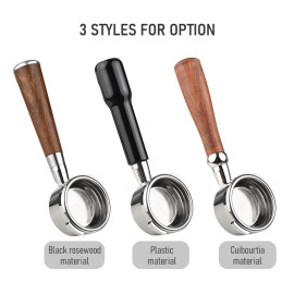 58mm 2 Ears Stainless Steel Bottomless Naked Portafilter Wooden Coffee Handle Cup Filter Basket for GAGGIA CLASSIC EVOLUTION ESPRESSO BABY CLASSIC NEW BABY